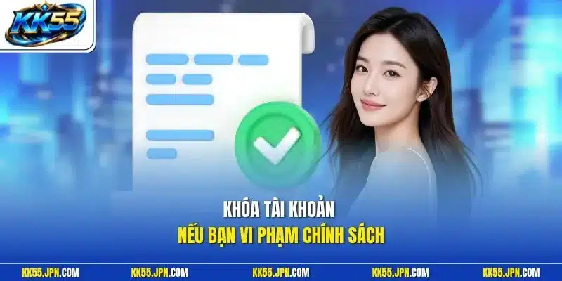 Khóa tài khoản nếu bạn vi phạm chính sách